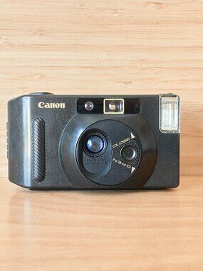 Canon Snappy S Black 35mm Point and Shoot Film Camera Vintage Tested Working